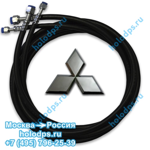 Задний контур для a/c Mitsubishi Pajero 3, тонкостенные шланги (трубки), размер XL