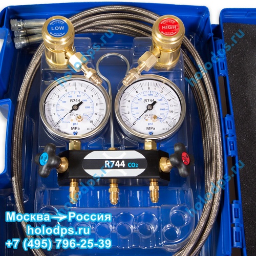 Манометрический коллектор R744 (CO2) с быстросъёмами