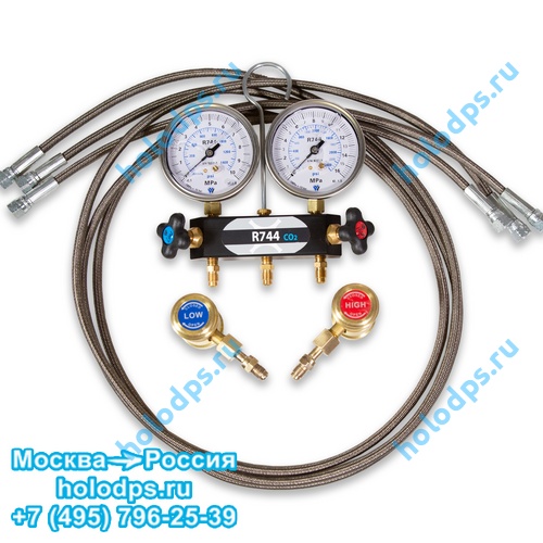 Манометрический коллектор R744 (CO2) с быстросъёмами