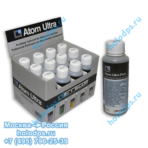 Дезинфицирующая жидкость ATOM ULTRA 120 мл для ATOM MACHINE Errecom (12 флаконов).).