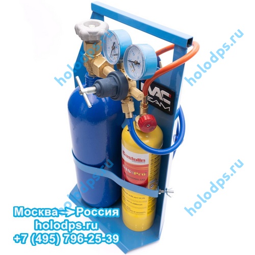 Газосварочный пост с мини горелкой. Кислород / мапп газ