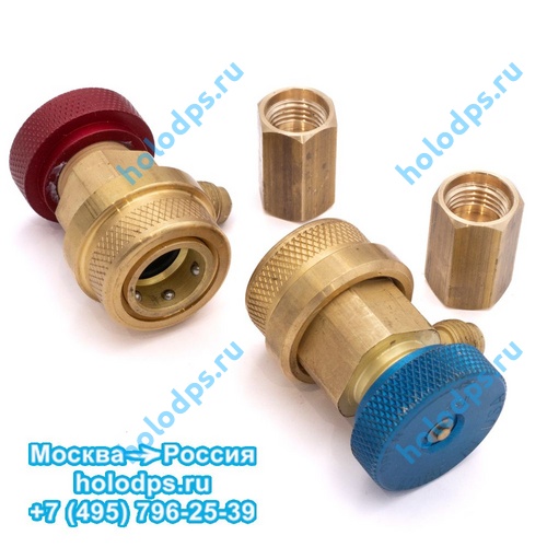 Быстросъёмы Parker 1/4 SAE в комплекте с переходниками на M14x1,5